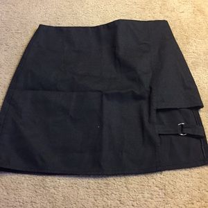 Black Pencil Zip up Skirt
